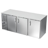 Beverage Air BB78HC-1-F-S - Refrigerated Food Rated Back Bar Storage Cabinet, Three-section