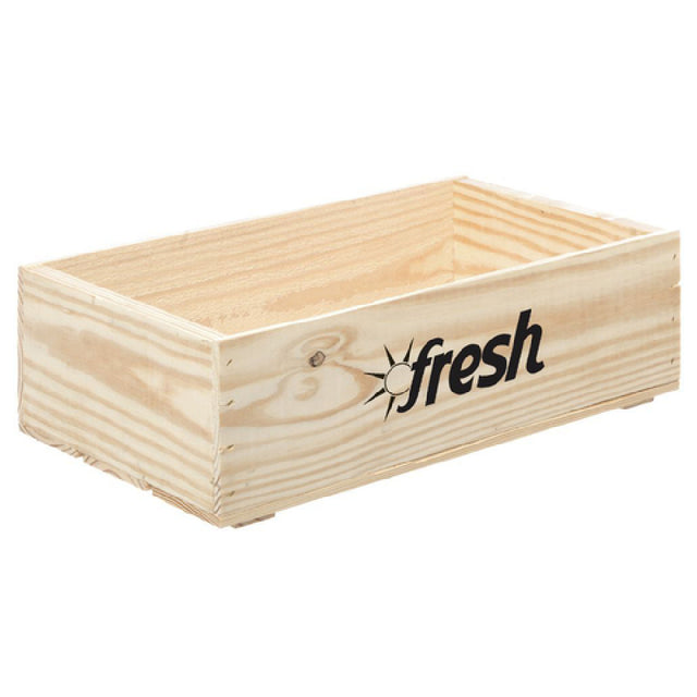 Hubert 18844 - Crate, With "Fresh" Logo, 19-3/4" X 11-1/4" X 5-7/8"H