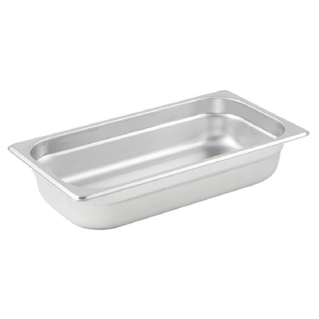 Winco SPJL-302 Steam Table Pan 1/3 Size 6-7/8" X 12-3/4" X 2-1/2" Deep