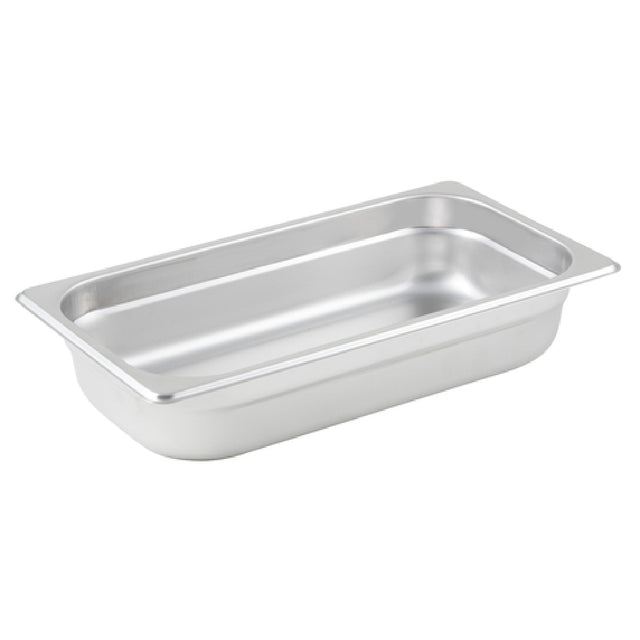 Winco SPJP-302 Steam Table Pan 1/3 Size 6-7/8" X 12-3/4" X 2-1/2" Deep