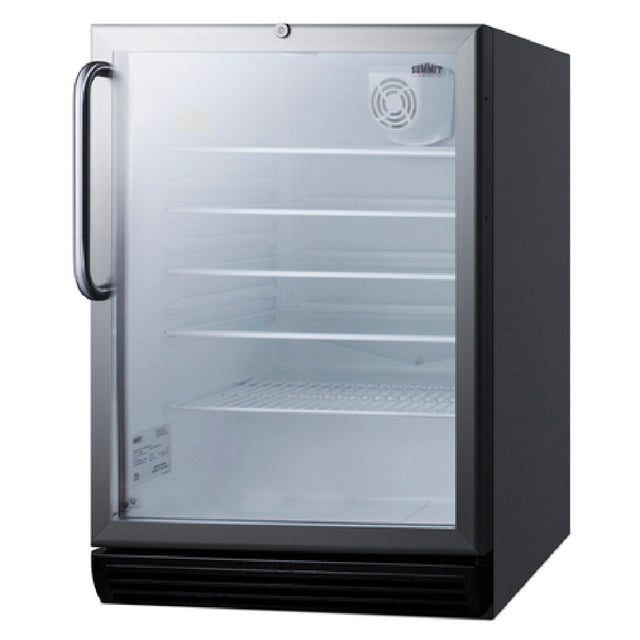 Summit SCR600BGLTBADA Refrigerated Merchandiser Reach-in One-section