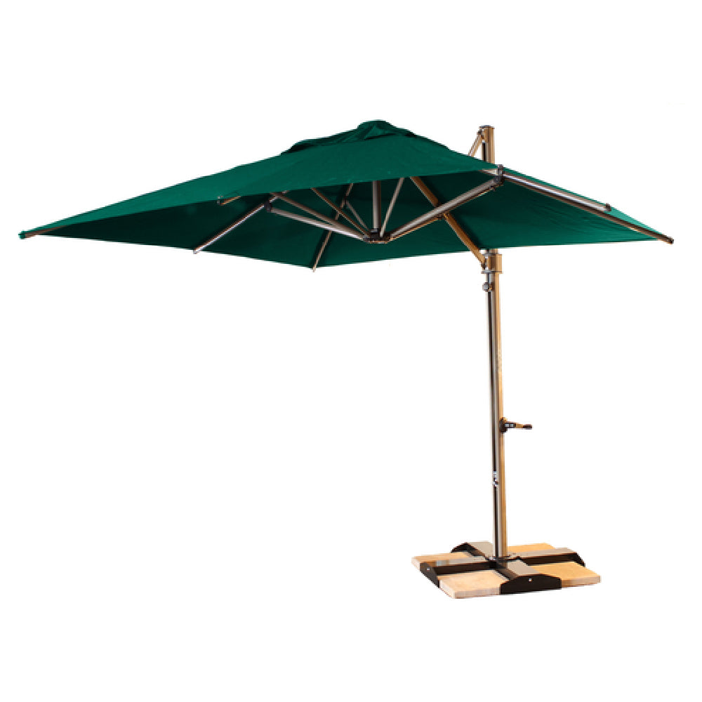 Grosfillex 98702031 Windmaster Cantilever Umbrella 10 Ft. Square Top