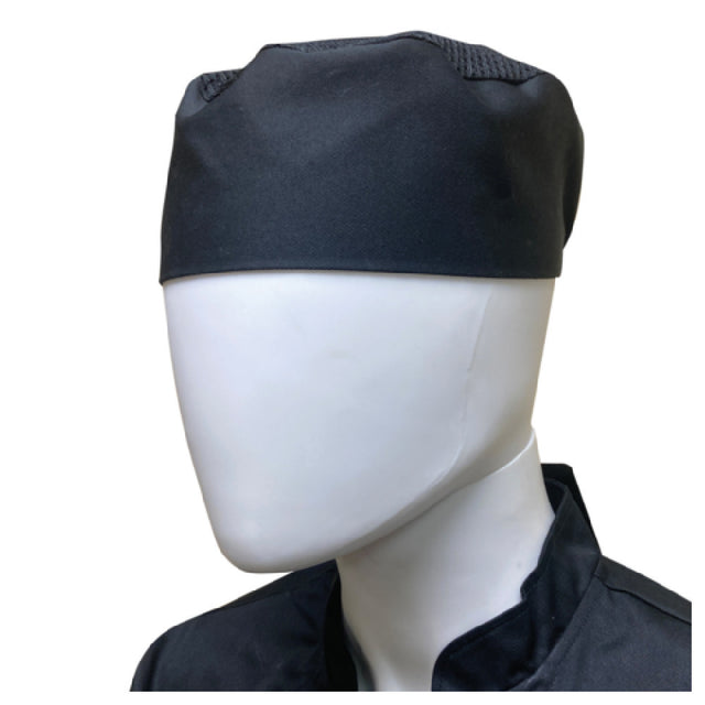 Thunder Group CH003BKL Chef Regalia Ventilated Pill Box Hat 3.5" High Overall