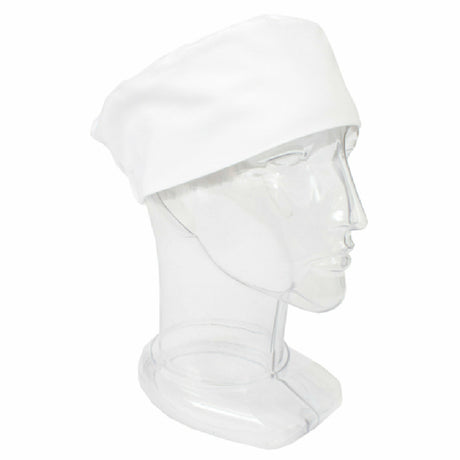 John Ritzenthaler Company RZCBWHC Ritz® Kitchen Wears™ Chef Beanie Elastic Back 100% Cotton