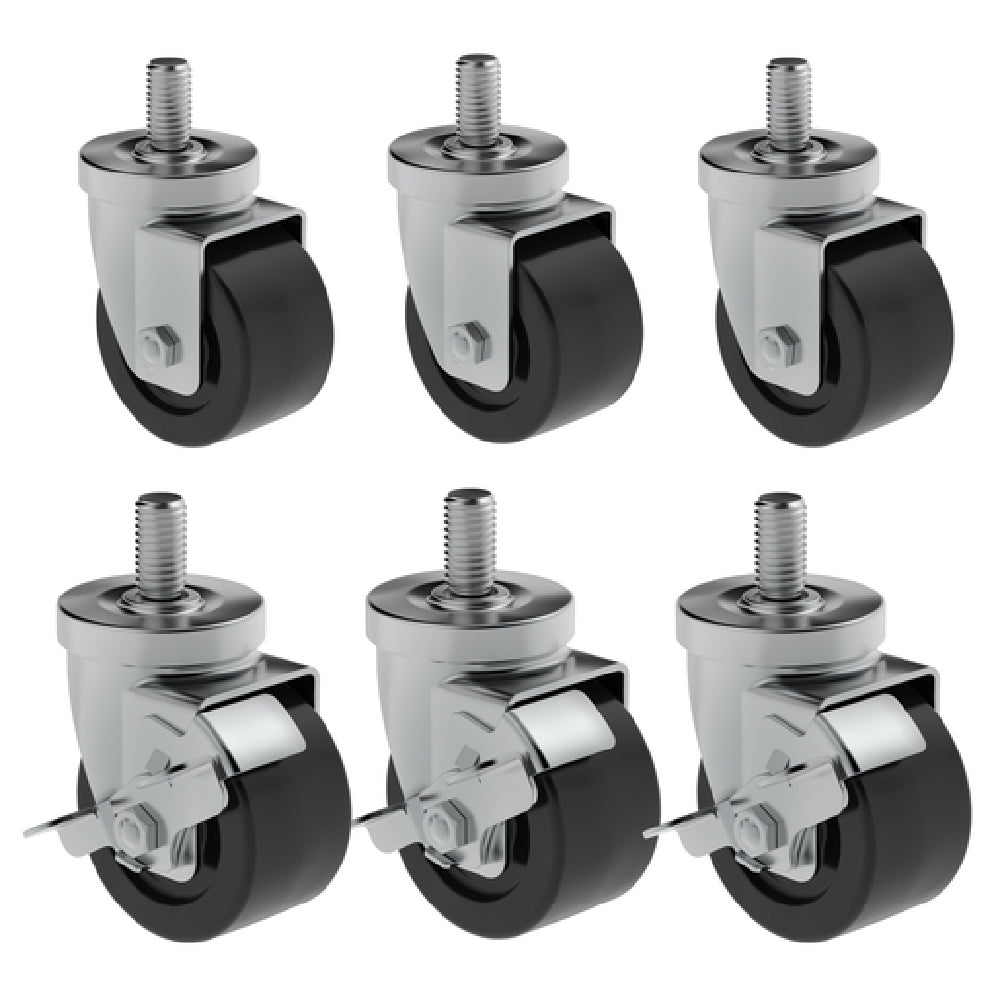 Hoshizaki HS-3547 Casters 4" (set Of 6) (3 With Brakes)