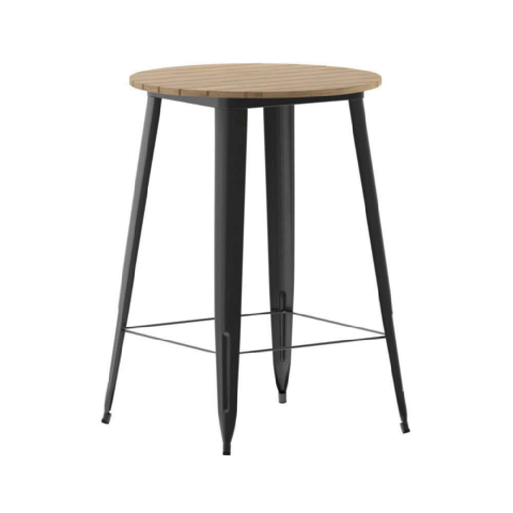 Flash Furniture JJ-T14623H-76-BRBK-GG Declan Bar Height Dining Table 30" Dia. X 42"H Round Table