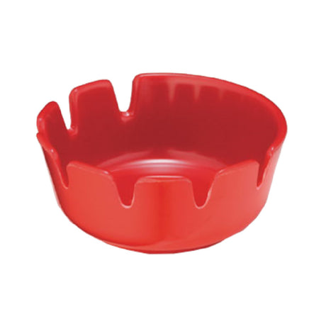 Tablecraft 265R-1 Classic Deepwell Ashtray 4" X 1-3/4" Red Melamine