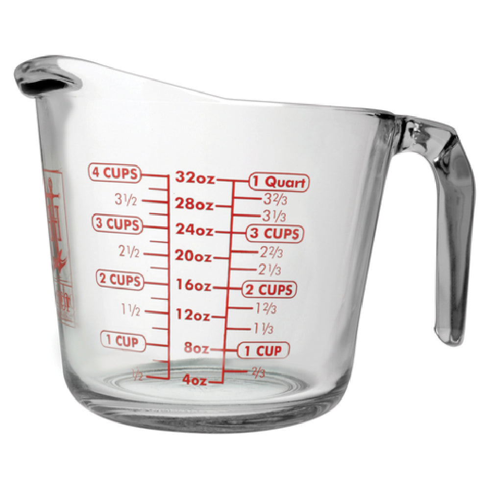 Anchor Hocking 55178L20 Measuring Cup 32 Oz. 5-3/4" Dia. X 5-3/4"H