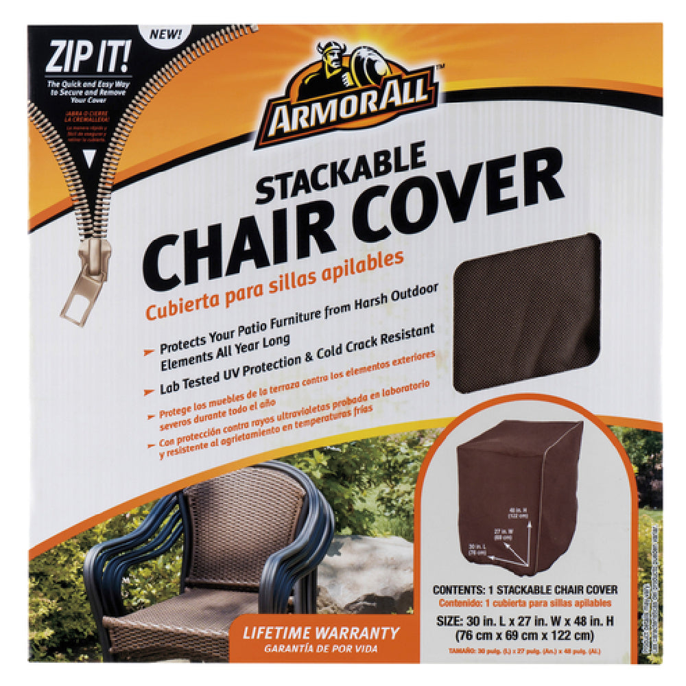 Chef Master 07806AA Armor All™ Stackable Chair Cover 30" X 27" X 48" Polyethylene