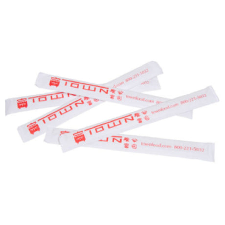 Town 51309SP We Can Print Your Name And Logo On The Wrapper Of A Disposable Bamboo Chopstick. A Great Way To Get Your Name In Front Of Your Customer! Please Contact Us For Additional Information. Minimum Order: 10000 Pairs.