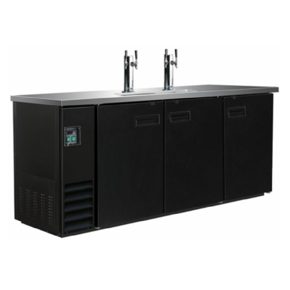Hubert 69K-133 - Kratos® Draft Beer Dispenser, 73.1"W X 24.4"D X 55"H, Three Door