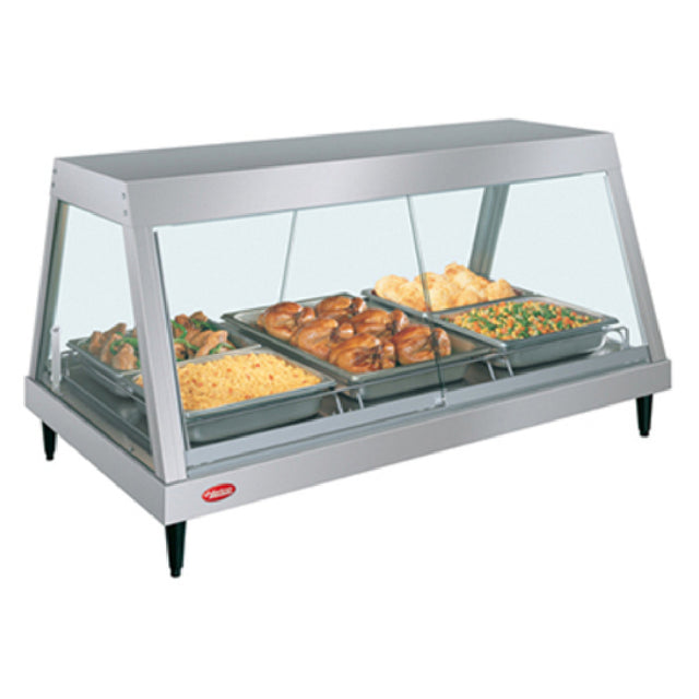 Hatco GRHD-3P_220/50/1 Glo-Ray® Heated Display Case Countertop See-thru Design