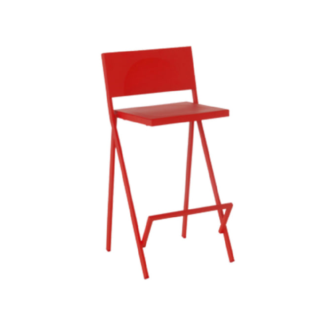 Emuamericas Llc E412 Mia Stacking Barstool Outdoor/indoor Aluminum Seat And Back