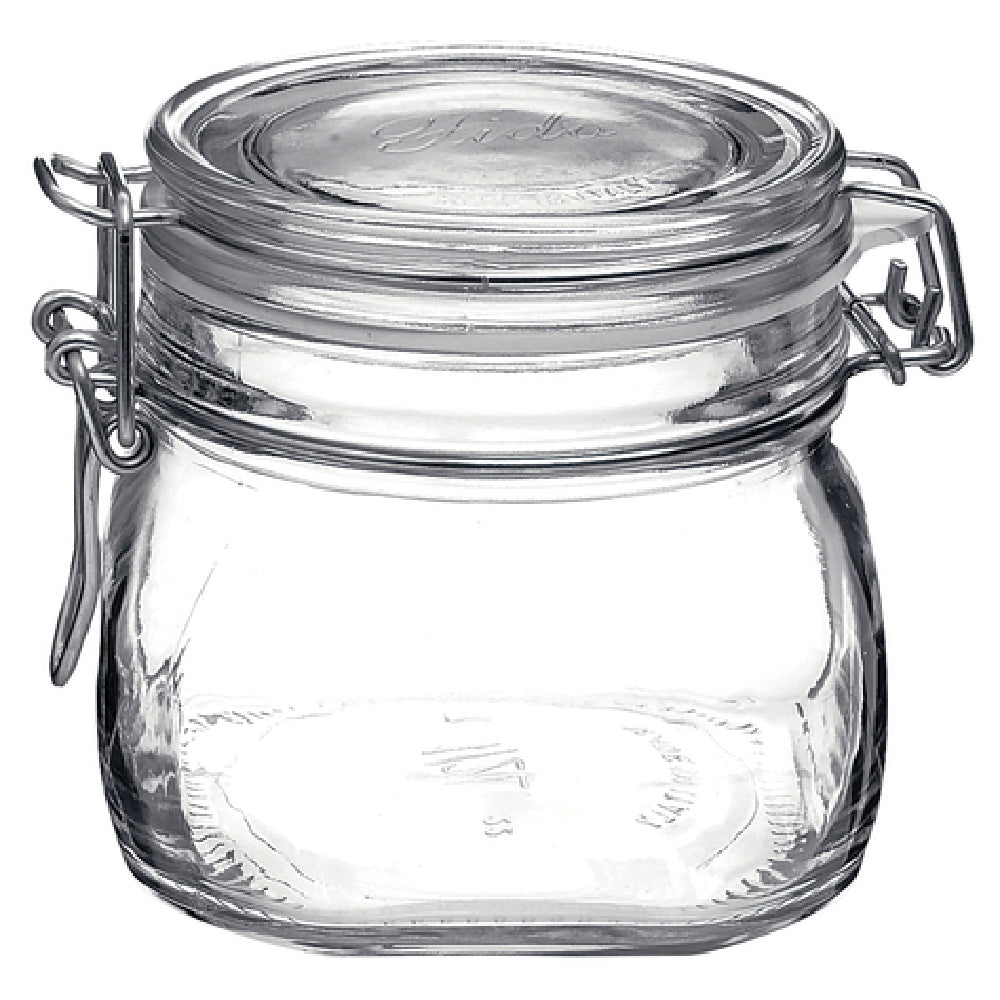 Steelite 4949Q457 Jar 17 Oz. (H 3-7/8" M 5-1/8" T 3-5/8" B 3-3/4") Glass