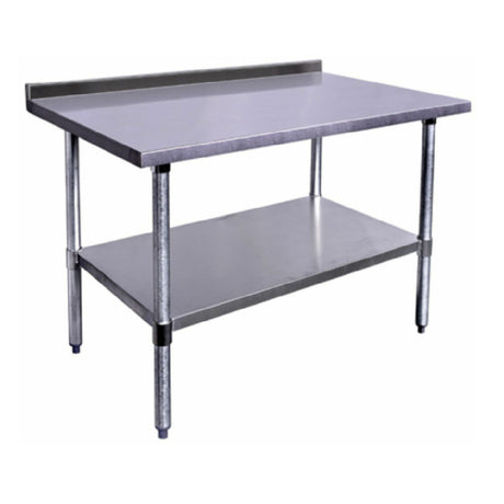 Hubert 16857 - Kratos® 430 Stainless Steel Work Table, 36"W X 24"D X 36"H, 18 Gauge Type 430-series Stainless Steel Top