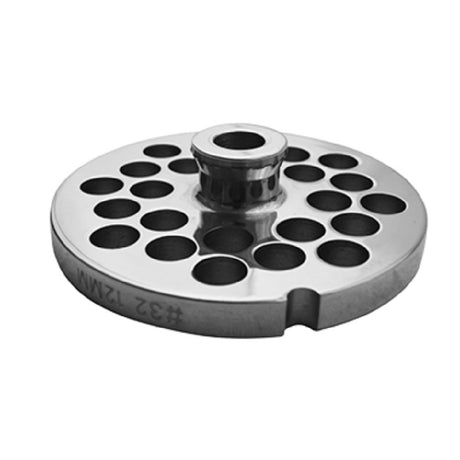 Uniworld Food Service Equipment SS832GP1/2-H Grinder Plate With Hub #321/2" Stainless Steel