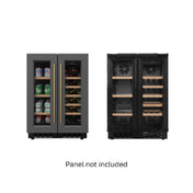Koolmore KM-CWB24-WPR KoolMore Dual Zone Wine Cooler 22.60"W X 23.40"D X 33.90"H