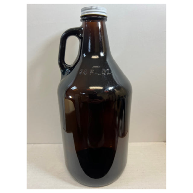 Buccaneer Container Corp 1006064130 (Buccaneer) Amber Glass Growler (1/2) Gallon