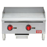Iron Range IRMG-24 Commercial Griddle Natural Gas Countertop
