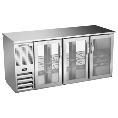 Beverage Air BBN72HC-GS-PT-S - Refrigerated Back Bar Pass-Thru Storage Cabinet, Three-section