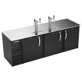 Beverage Air DD94HC-B - Draft Beer Cooler, 94"W X 30-3/8"D X 49-5/16"H, 32.768 Cu. Ft.