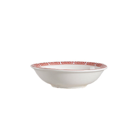 CAC China 105-44 Red Gate Sauce Dish 3-3/4" Dia. X 1-1/8"H Round