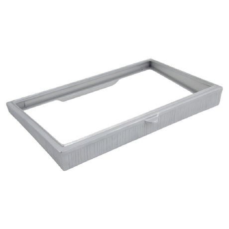 Bon Chef 9701 Side Angle Riser 21-5/8" X 13-1/4" Aluminum With Pewter-Glo Finish