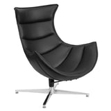 Flash Furniture ZB-31-GG Swivel Cocoon Chair Retro Style Integrated Curved Arms