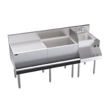 Krowne KR24-W66A-10 Royal Series Underbar Ice Bin/Cocktail Station With Blender Station & Drainboard