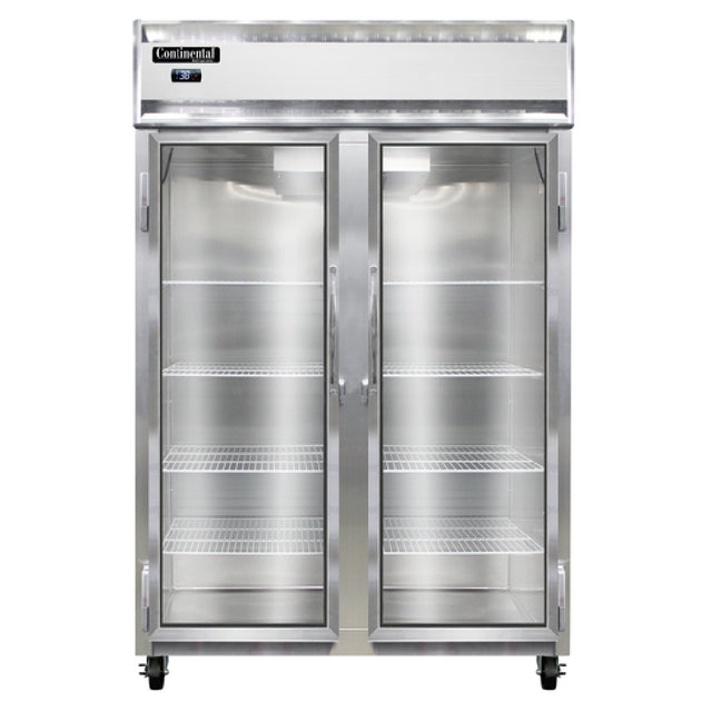 Continental Refrigerator 2RNGD Refrigerator Reach-in Display Two-section