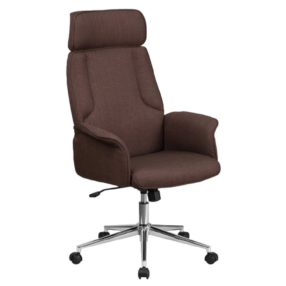 Flash Furniture CH-CX0944H-BN-GG Executive Swivel Office Chair 46" To 49-1/2" Adjustable Height