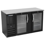 Beverage Air BBN58HC-FG-B - Refrigerated Food Rated Back Bar Storage Cabinet, Two-section