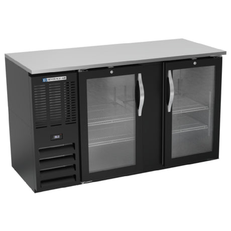 Beverage Air BBN58HC-FG-B - Refrigerated Food Rated Back Bar Storage Cabinet, Two-section