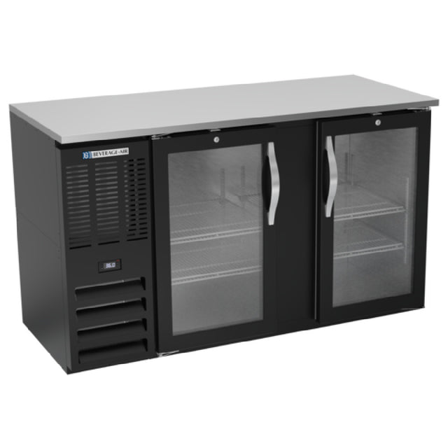 Beverage Air BBN58HC-FG-B - Refrigerated Food Rated Back Bar Storage Cabinet, Two-section