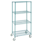 Hubert 11587 - Shelving Unit, Wire, Mobile