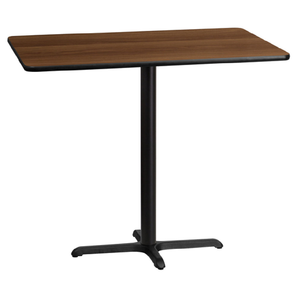 Flash Furniture XU-WALTB-3048-T2230B-GG Table 48"W X 30"D X 43-1/8"H Bar Height