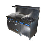 Comstock-Castle F33032-24 Range Gas 60" Wide