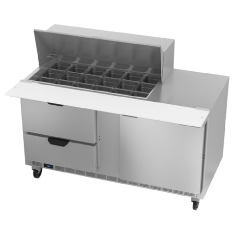 Beverage Air SPED60HC-18M-2 Mega Top Refrigerated Counter Two-section 60"W