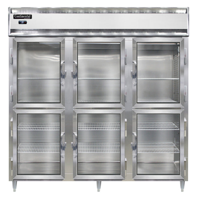 Continental Refrigerator D3RNSAGDHD Designer Line Refrigerator Reach-in Three-section