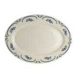 Steelite HL1545035 - Rolled Edge Oval Platter, 10.5", American Rose