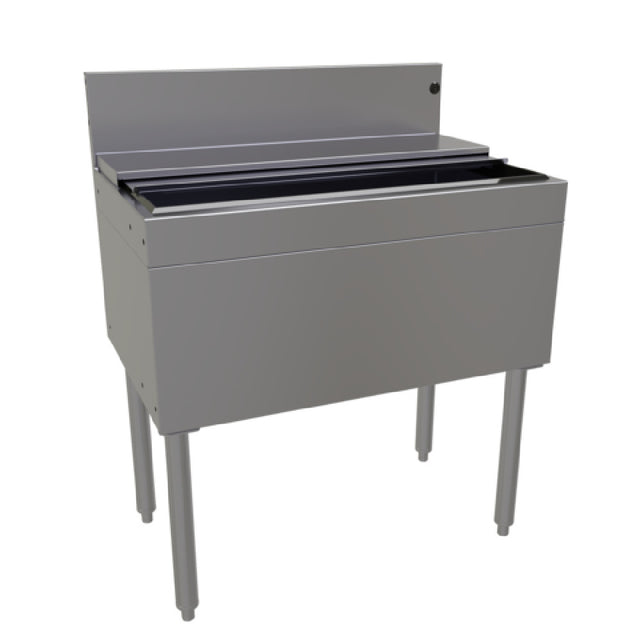 Glastender IBA-30-CP10 Underbar Ice Bin With 10-circuit Cold Plate 30"W X 19"D