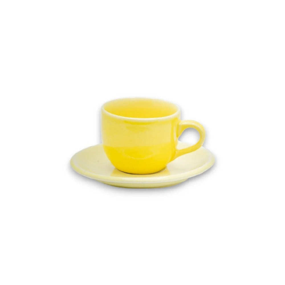 By The Earth Living CM074 Tea Cup & Saucer 5.5" Dia. Saucer 6 Oz Cup