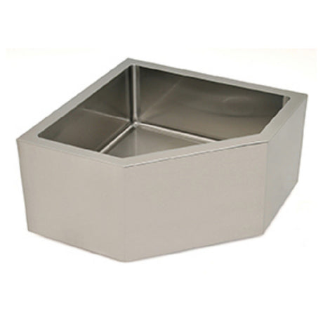 Eagle F2121-12-CNR Eagle Corner Mop Sink With Flush Edge 21" W X 21" L X 12˝-deep Fabricated Bowl