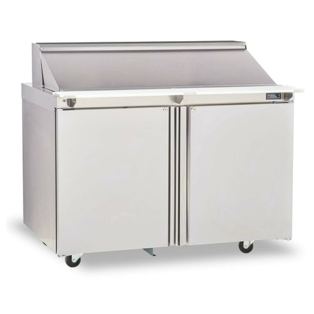 Delfield 4448NP-18M_115/60/1 Mega Top Sandwich/Salad Top Refrigerator Two-section