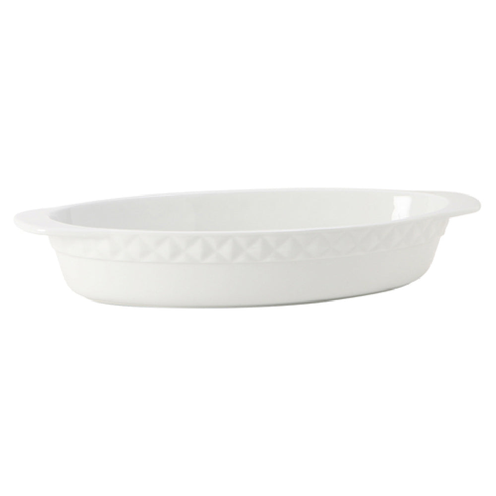 Tuxton EAP-101 Casserole Dish 3-1/2 Qt. 17-3/4"L X 8-1/2"W X 3"H (15-3/4"L Without Handle)