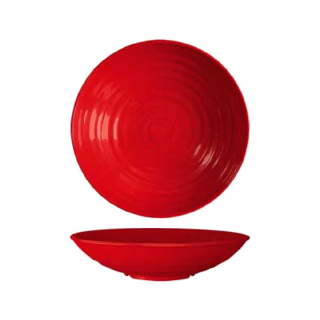 GET Enterprises ML-75-RSP Red Sensation™ Bowl 4 Qt. (4 Qt. Rim Full) 13-1/4" Dia. X 3-1/4"H