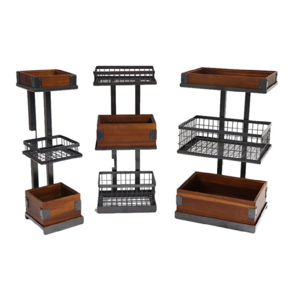 GET Enterprises MTS-20M-MG Urban Renewal™ Merchandiser Stand 3-tier Medium