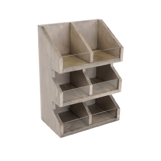 Cal Mil 2054-110 Aspen Condiment Holder 7" X 11" X 16"H (6) Section