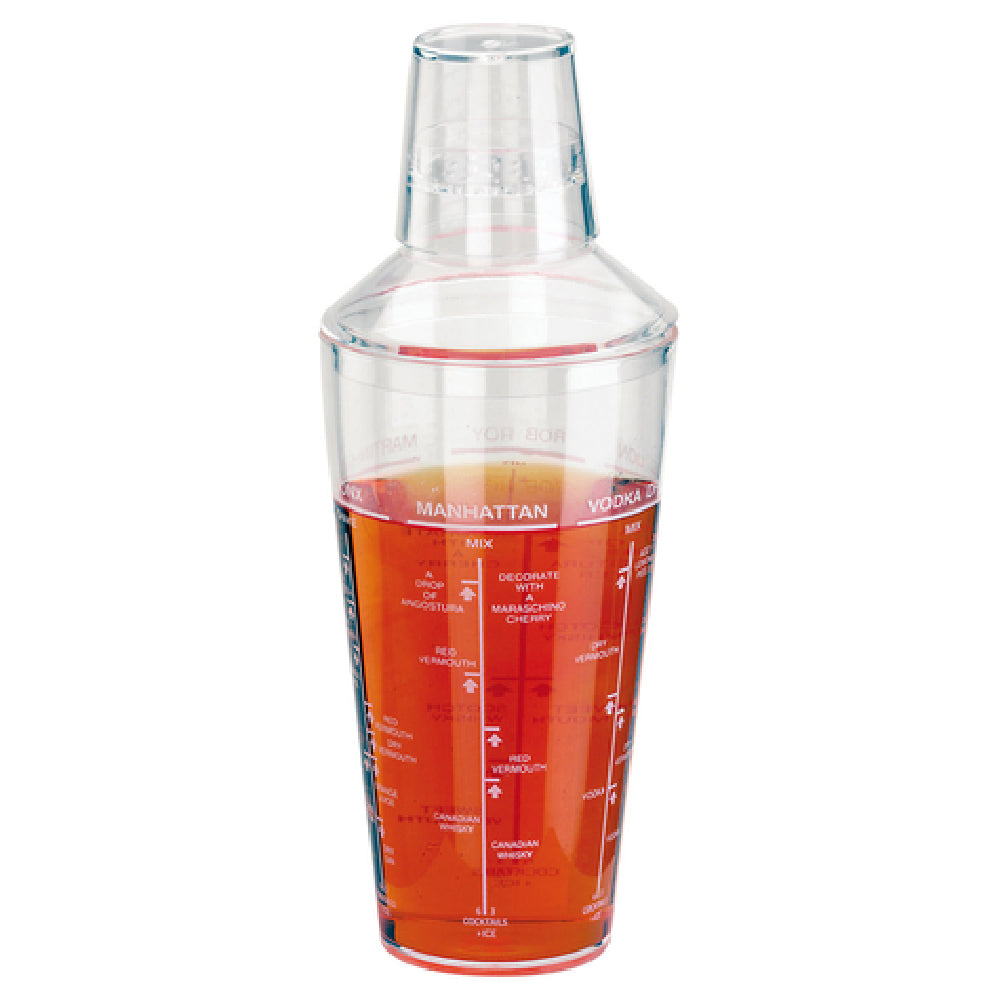 Paderno 41483-04 Cocktail Shaker 14-1/4 Oz. Acrylic