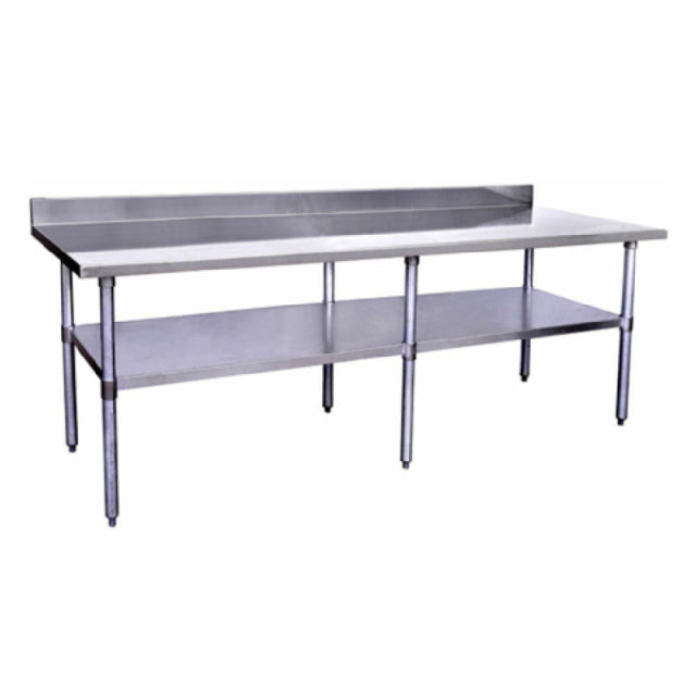 Hubert 61003 - Kratos® 304 Stainless Steel Work Table, 96"W X 30"D X 38"H, 18 Gauge Type 304 Stainless Steel Top